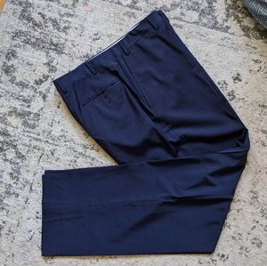 Canali Blue Dress Pants 100% Wool 34x32